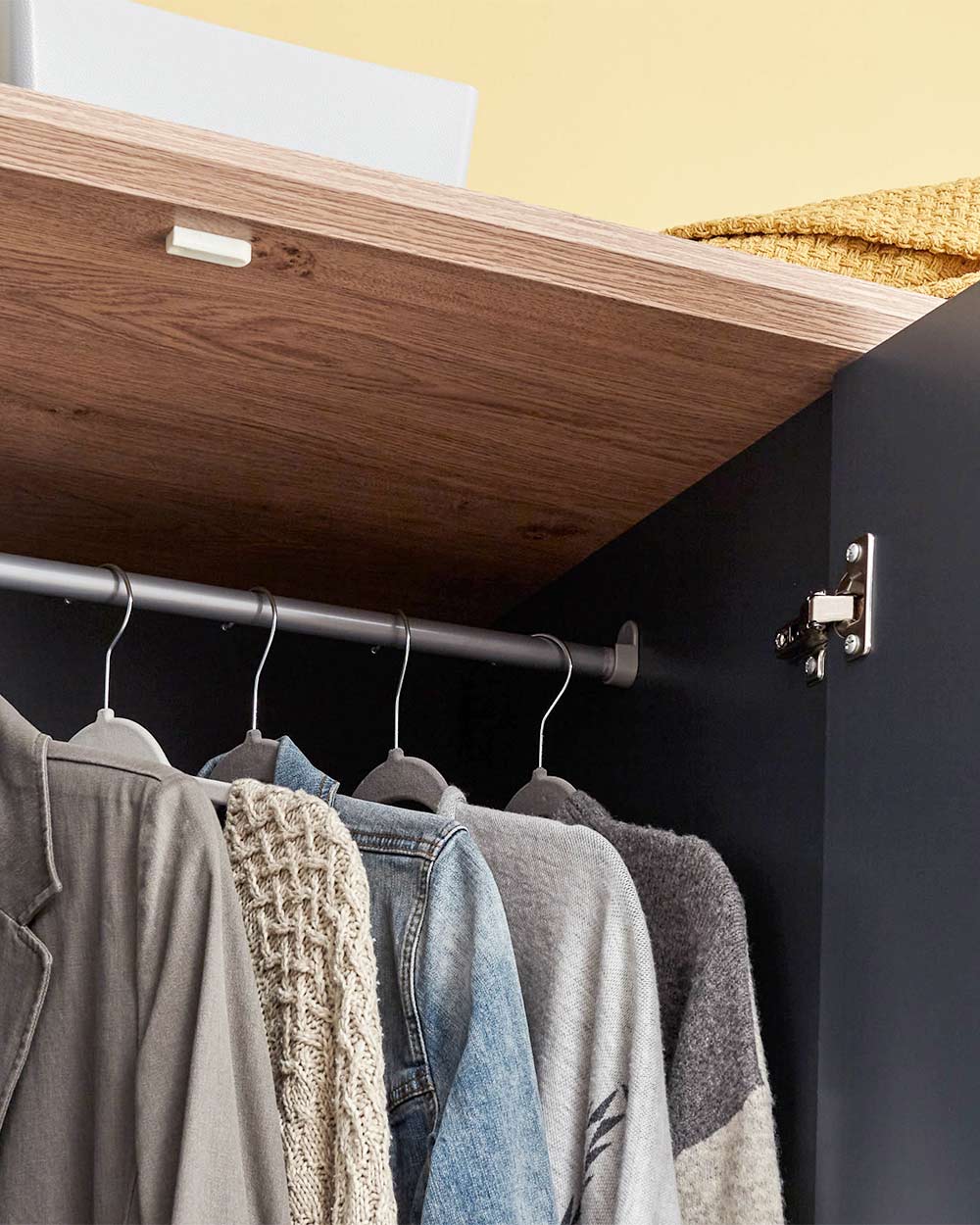 Kendal 3 Door Wardrobe With 3 Drawers, Slate Blue - Image 10