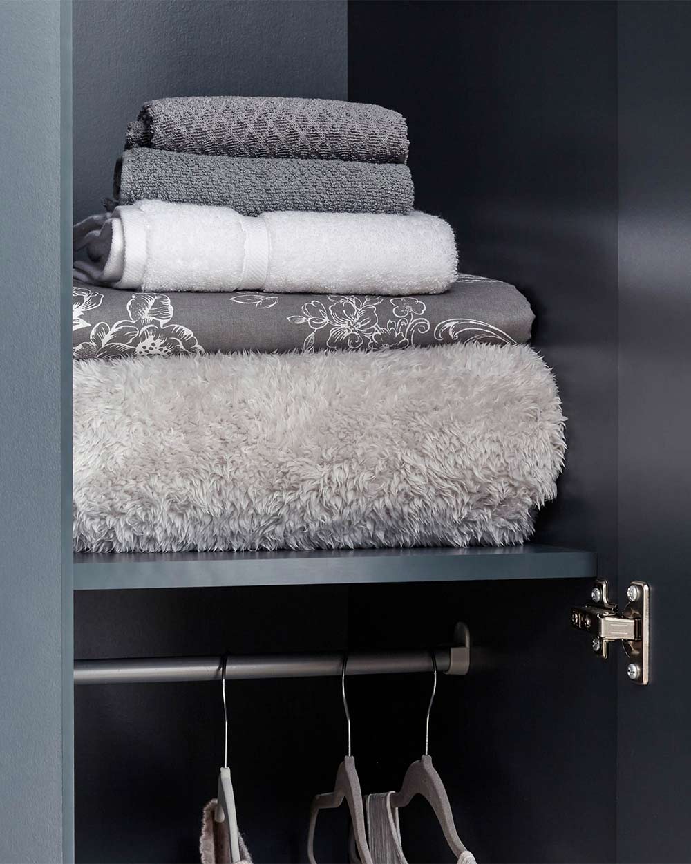 Kendal 3 Door Wardrobe With 3 Drawers, Slate Blue - Image 12