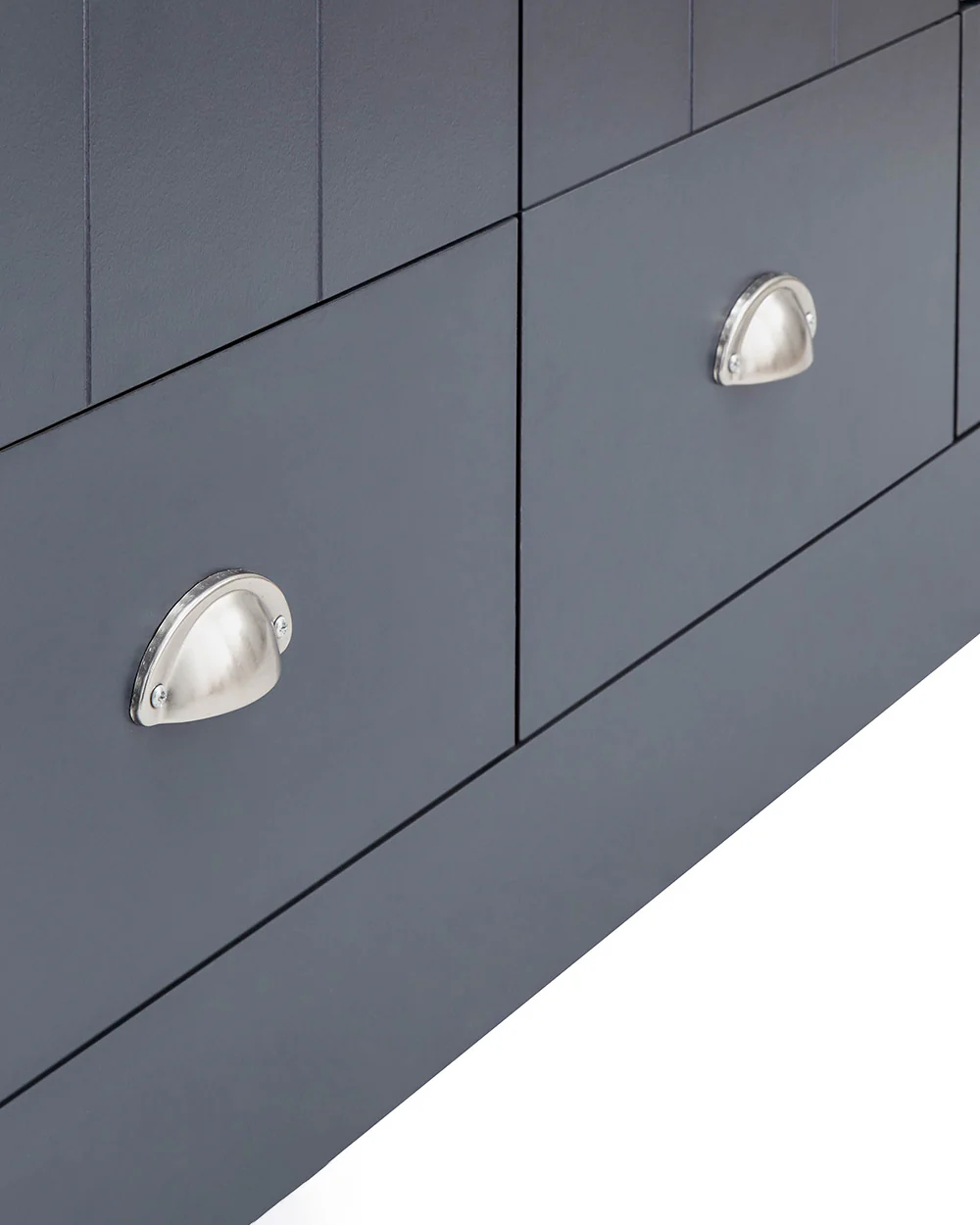 Kendal 3 Door Wardrobe With 3 Drawers, Slate Blue - Image 3