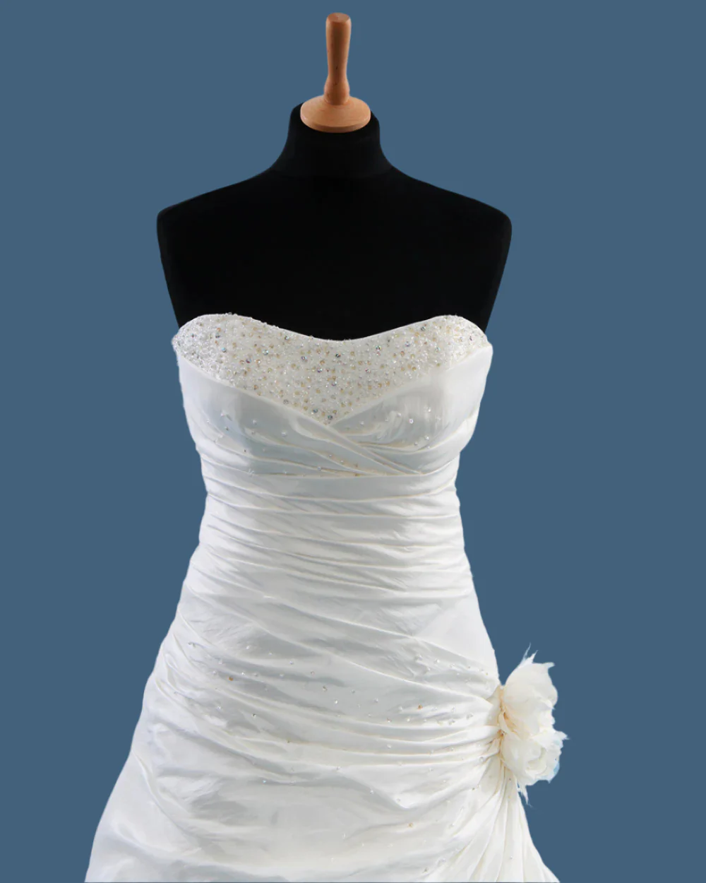 Alexia Couture Ivory A Line Wedding Dress Size 10 - Image 6