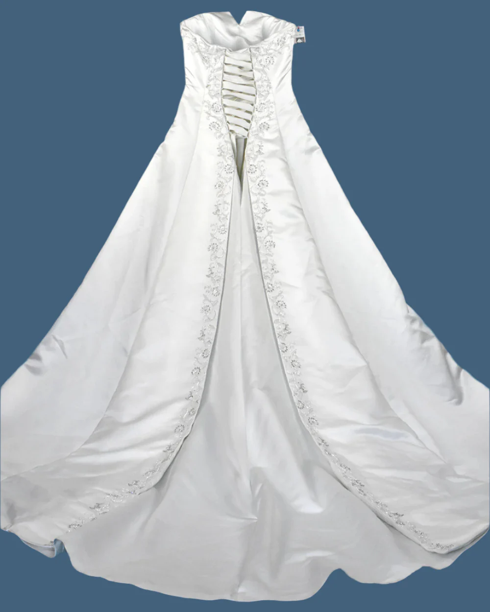 Alfred Angelo White A Line Wedding Dress UK 12 - Image 3