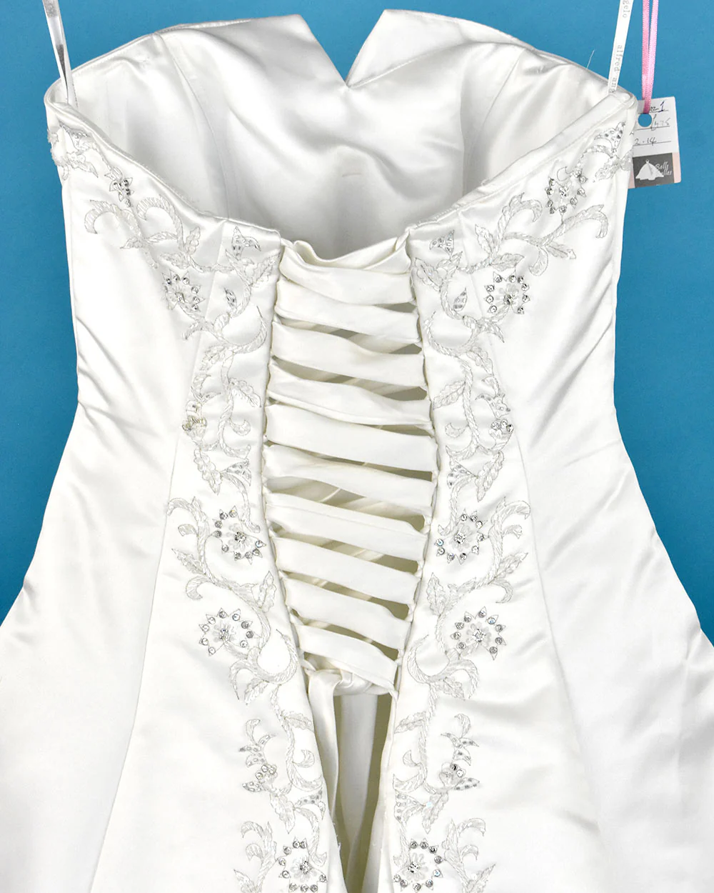 Alfred Angelo White A Line Wedding Dress UK 12 - Image 6