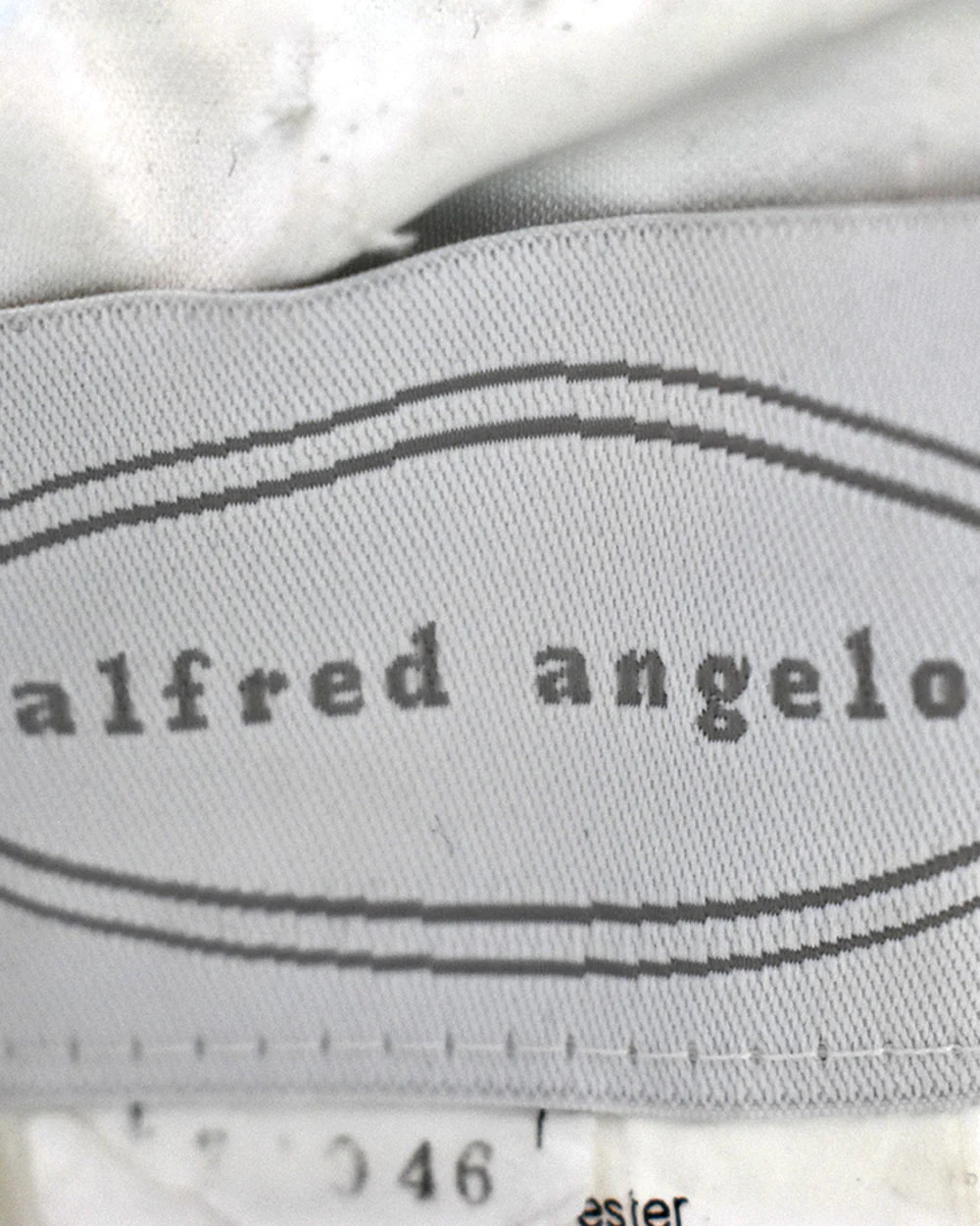 Alfred Angelo White A Line Wedding Dress UK 12 - Image 9