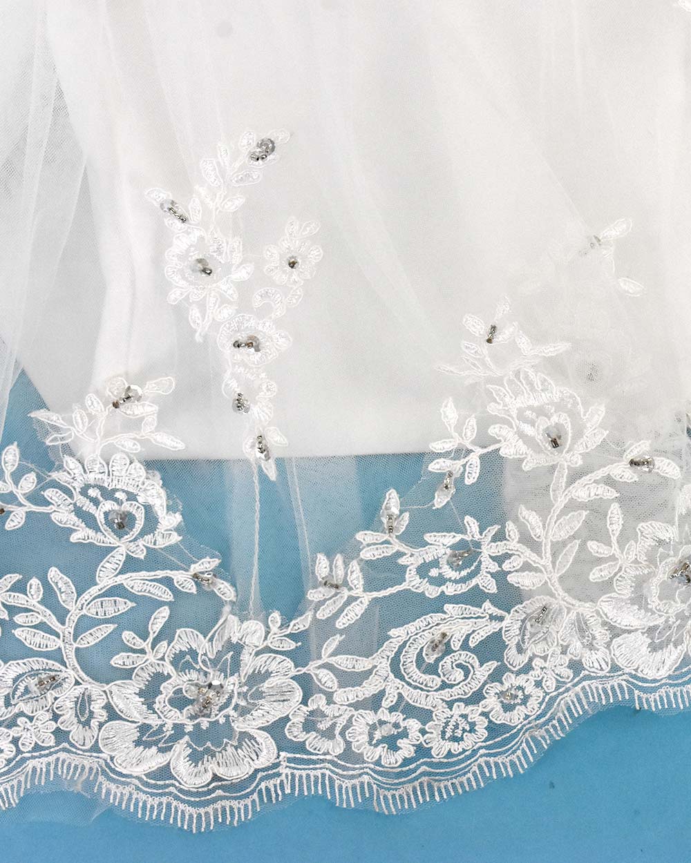 Anna Sorrano Pale Ivory Fishtail Wedding Dress Size 8 - Image 7