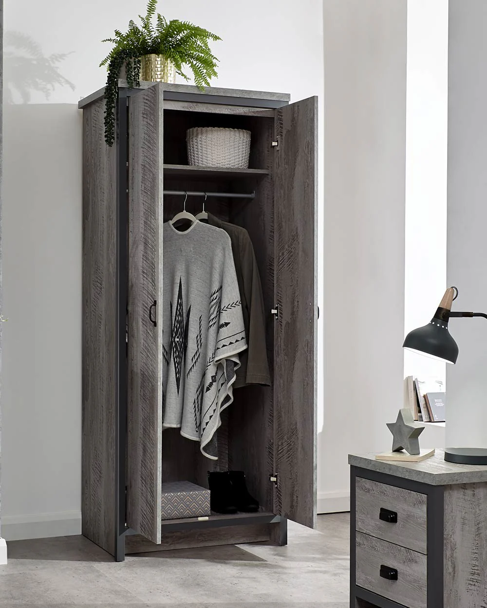 Bedroom Furniture Set Boston 3 Piece Modern Grey - Image 20