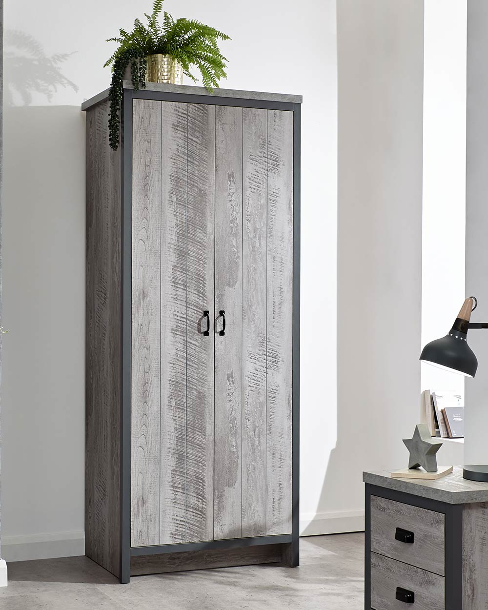 Bedroom Furniture Set Boston 3 Piece Modern Grey - Image 21