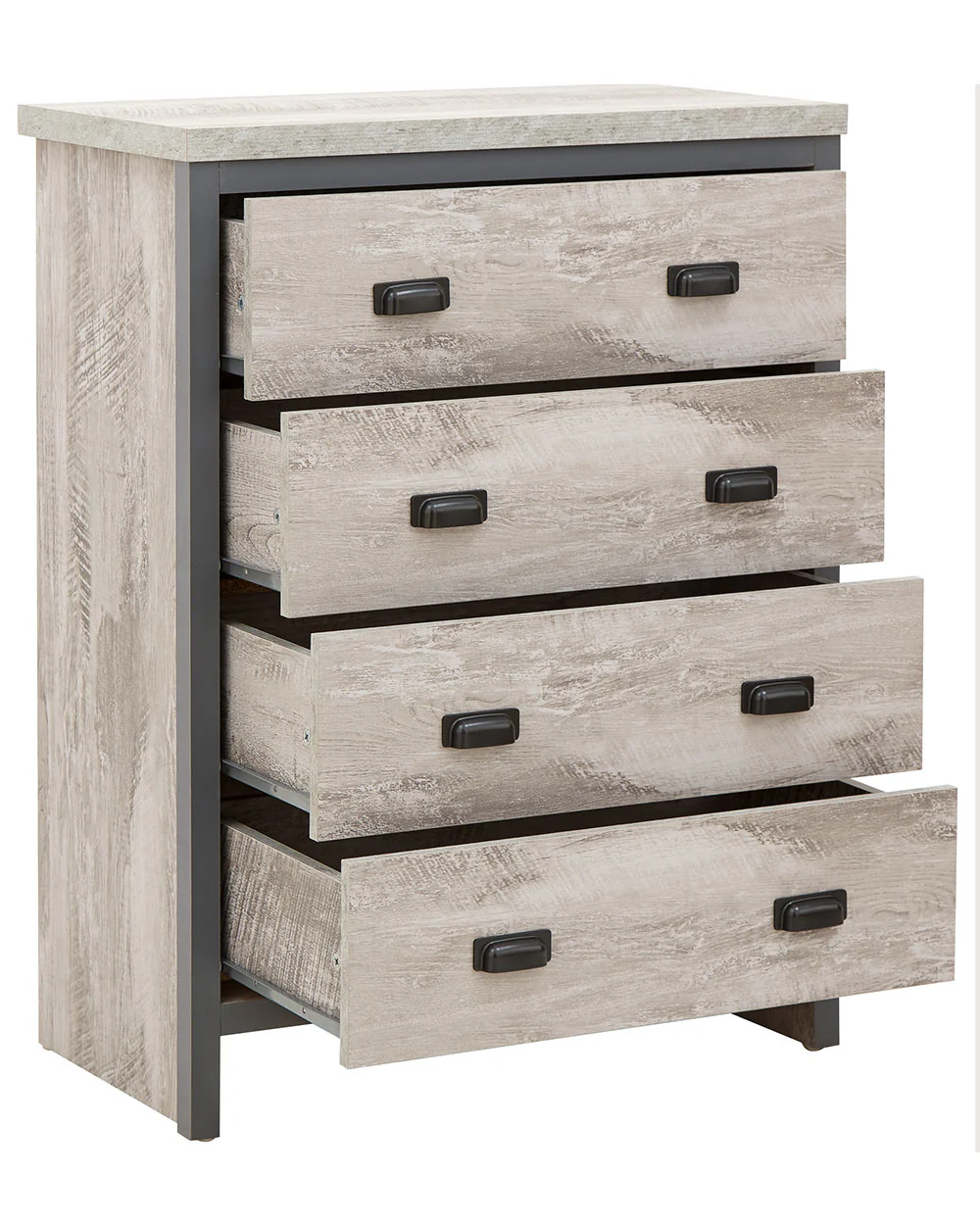 Bedroom Furniture Set Boston 3 Piece Modern Grey - Image 8