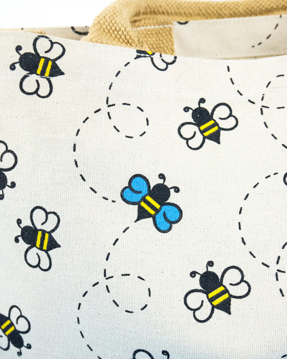 Bee Jute Canvas Shopping Bag For Life 100% Biodegradable - Image 3