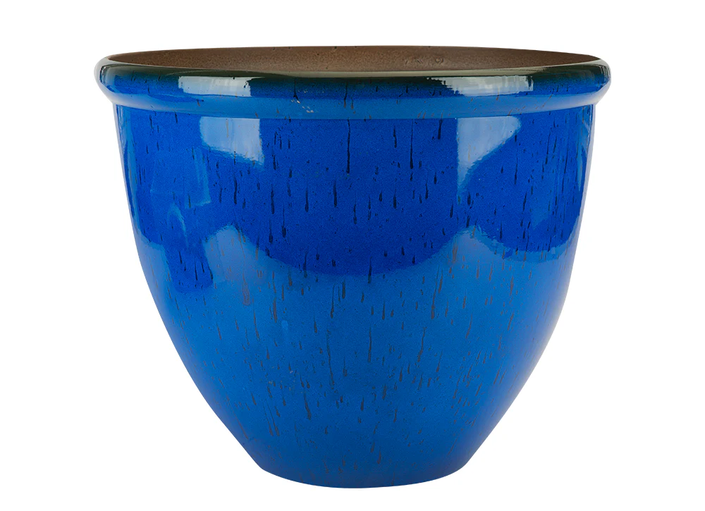 Ceramic Look Planter Blue 52cm