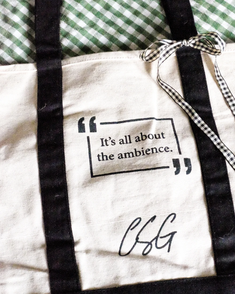 Sue Ryder x Charity Shop Girl Tote Bag Natural Black 100% Cotton - Image 4