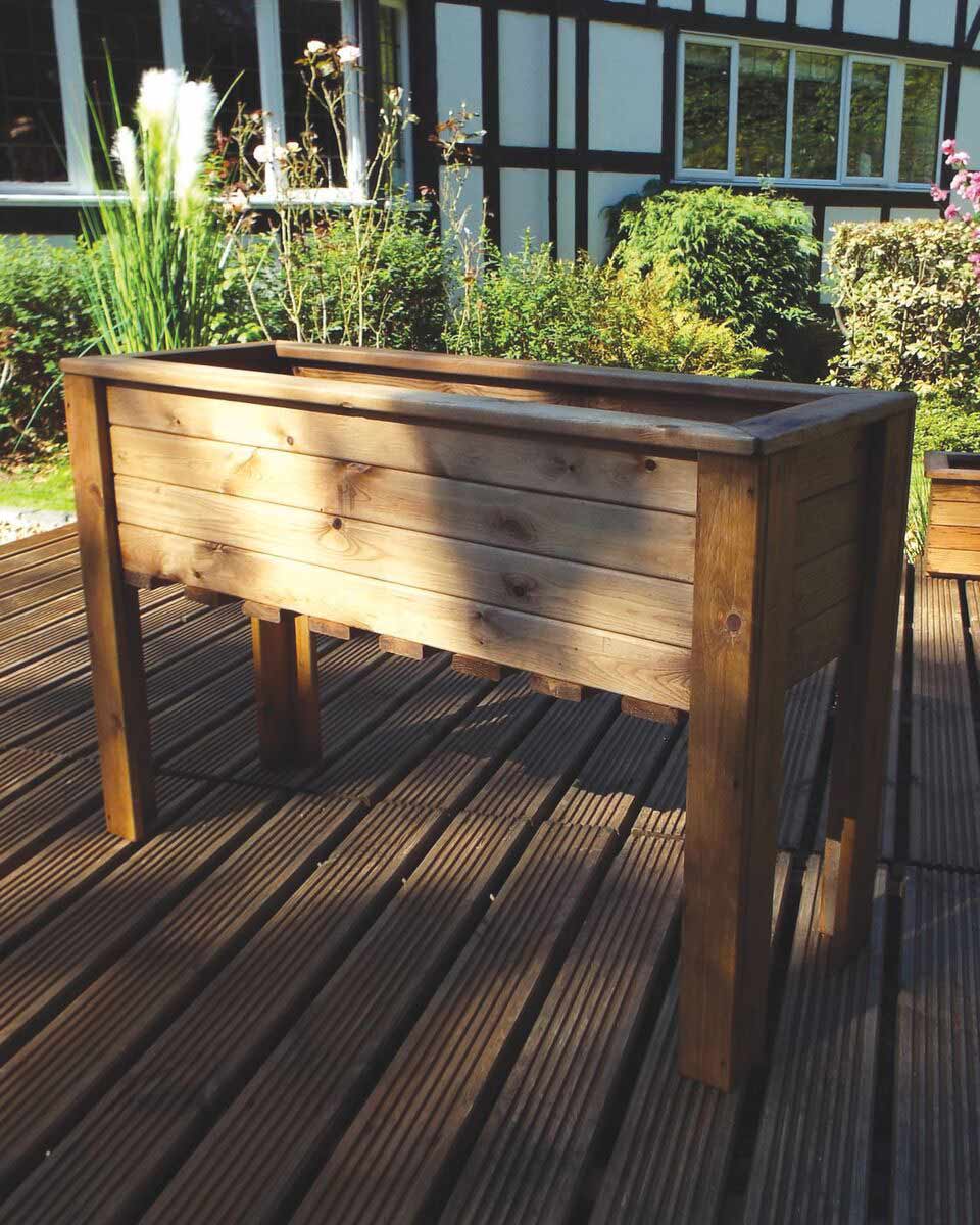 Charles Taylor Extra Large Wooden Wiltshire Planter 100L HB93 - Image 2