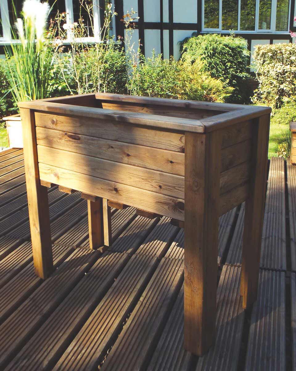 Charles Taylor Large Wooden Wiltshire Planter 62L HB92 - Image 3