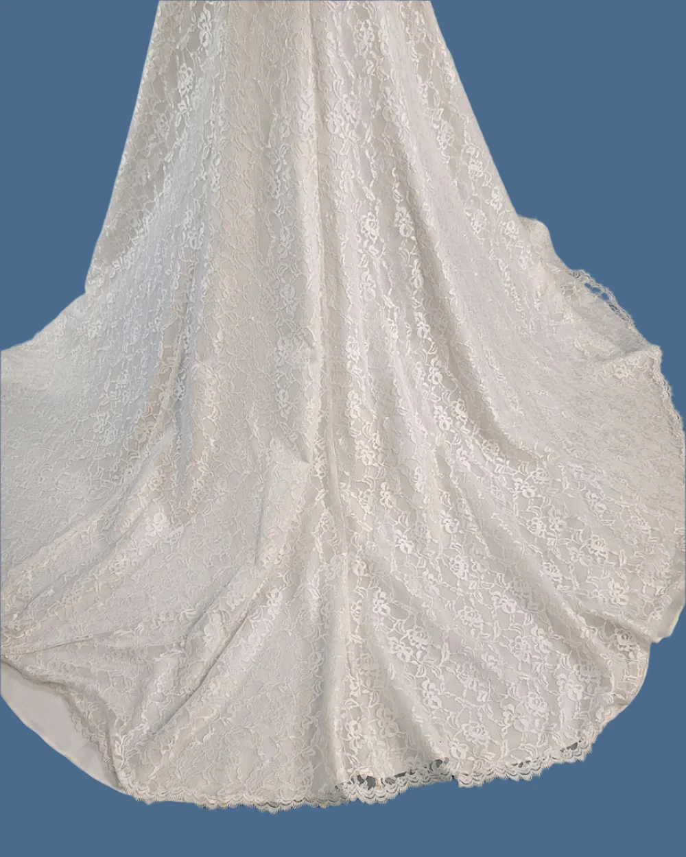 Charlotte Balbier Ivory Lace Sleeved Wedding Dress Size 10 - Image 10