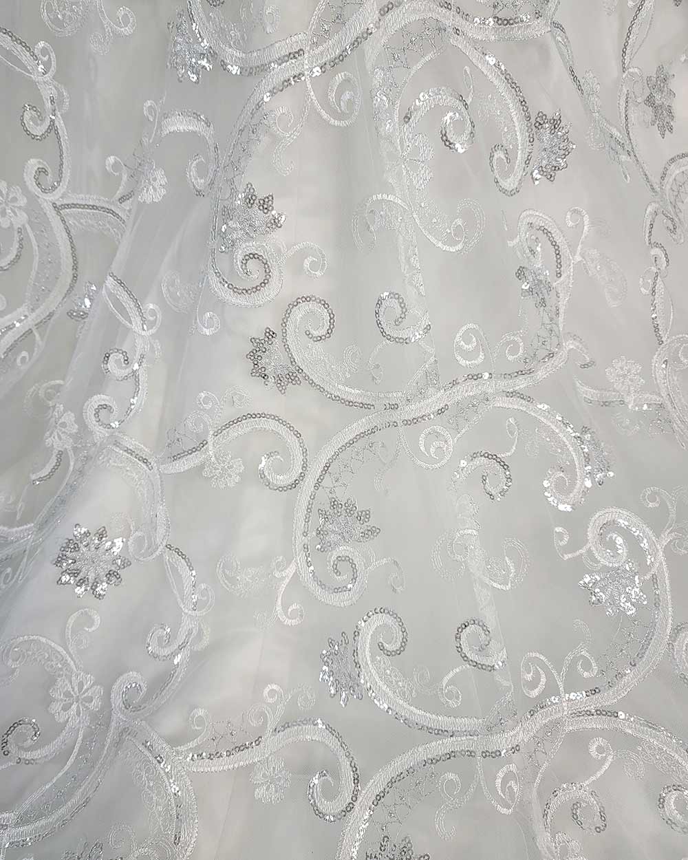 Charlotte Balbier White Fitted Fish Tail Illusion Wedding Dress Size 6 - Image 11