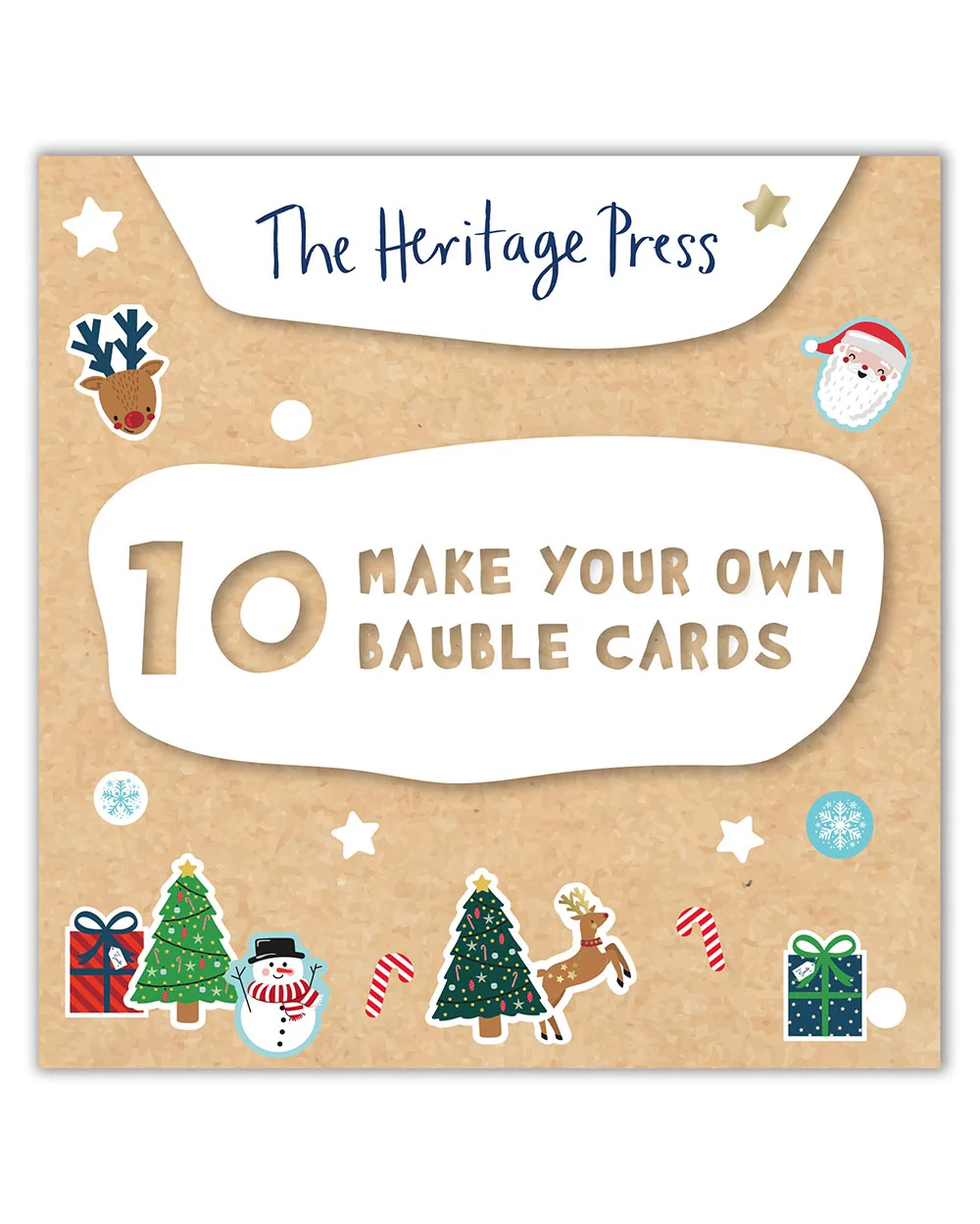 Christmas Card Making Kit Bauble Design - Image 5