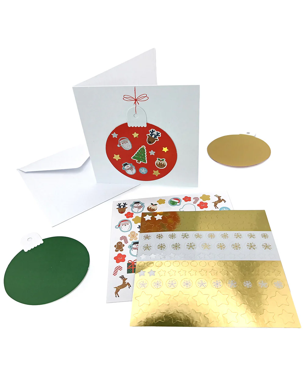 Christmas Card Making Kit Bauble Design - Image 6