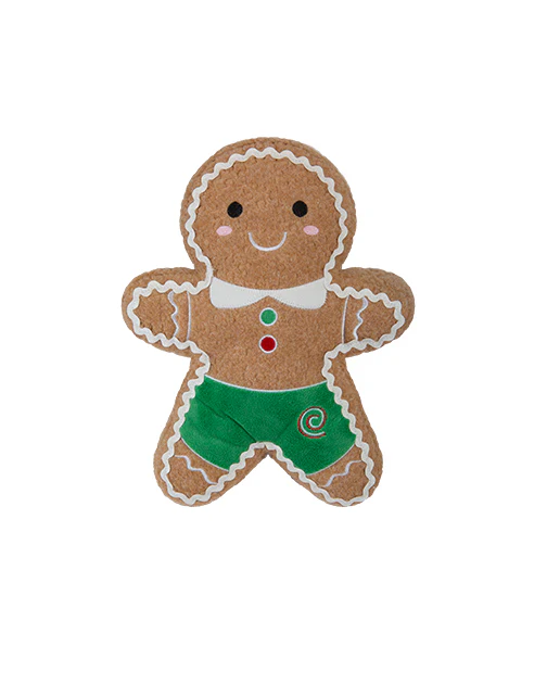 Christmas Door Stop Gingerbread with Green Shorts 27cm