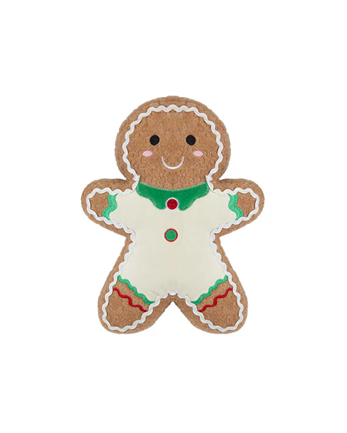 Christmas Door Stop Gingerbread with White Suit 27cm