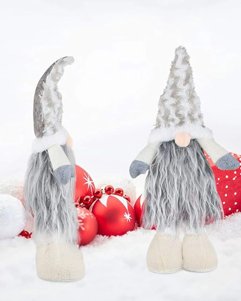 Christmas Gonk Extendable Legs Ornament Grey - Image 3