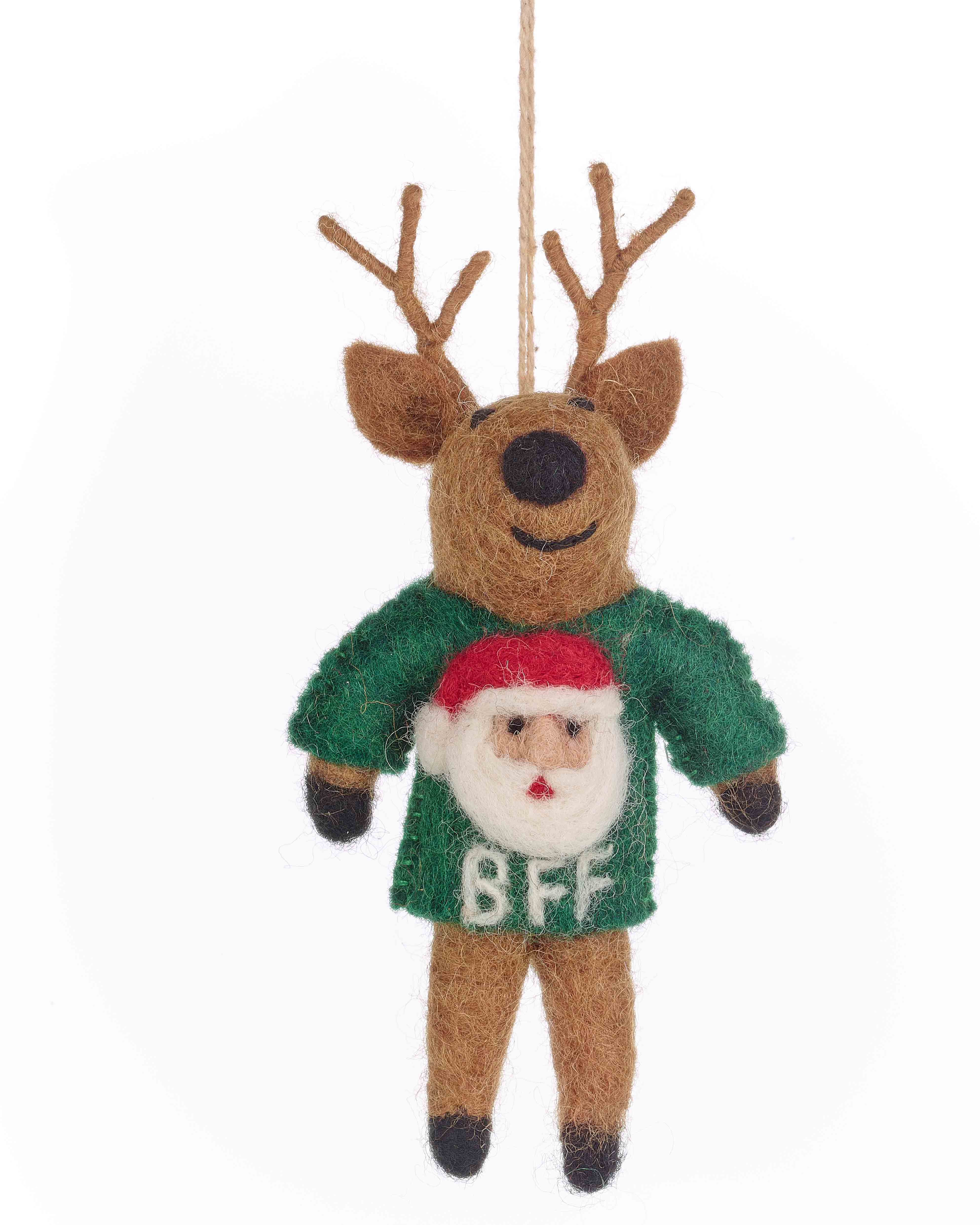 Christmas Tree Decoration Handmade Felt Reindeer