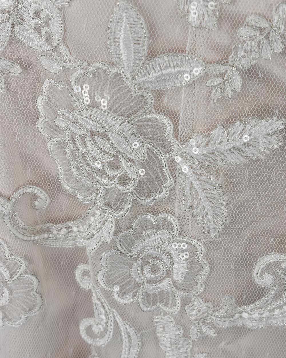 Cosmobella Blush Pink Fishtail Wedding Dress Size 12 - Image 7