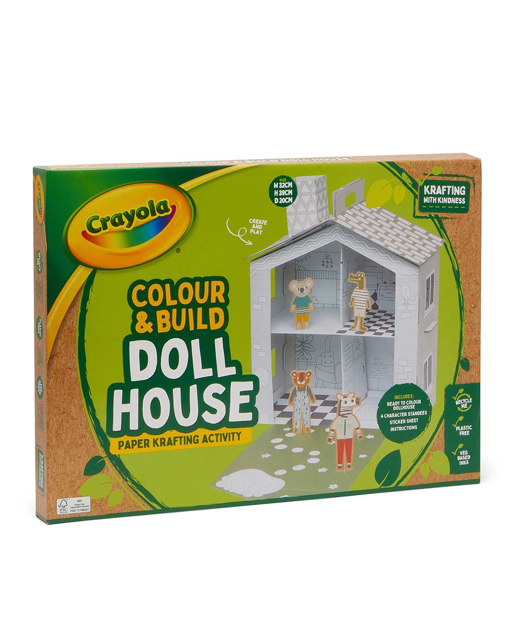 Crayola Colour & Build Dollhouse Kids Activity Set