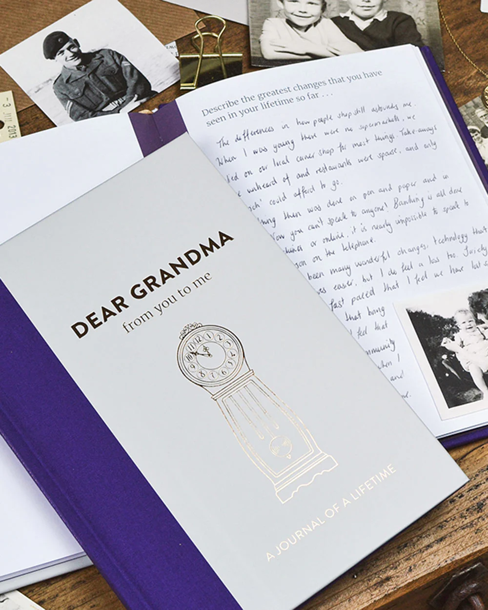 Memory Book Dear Grandma From You To Me Journal Timeless - Image 4