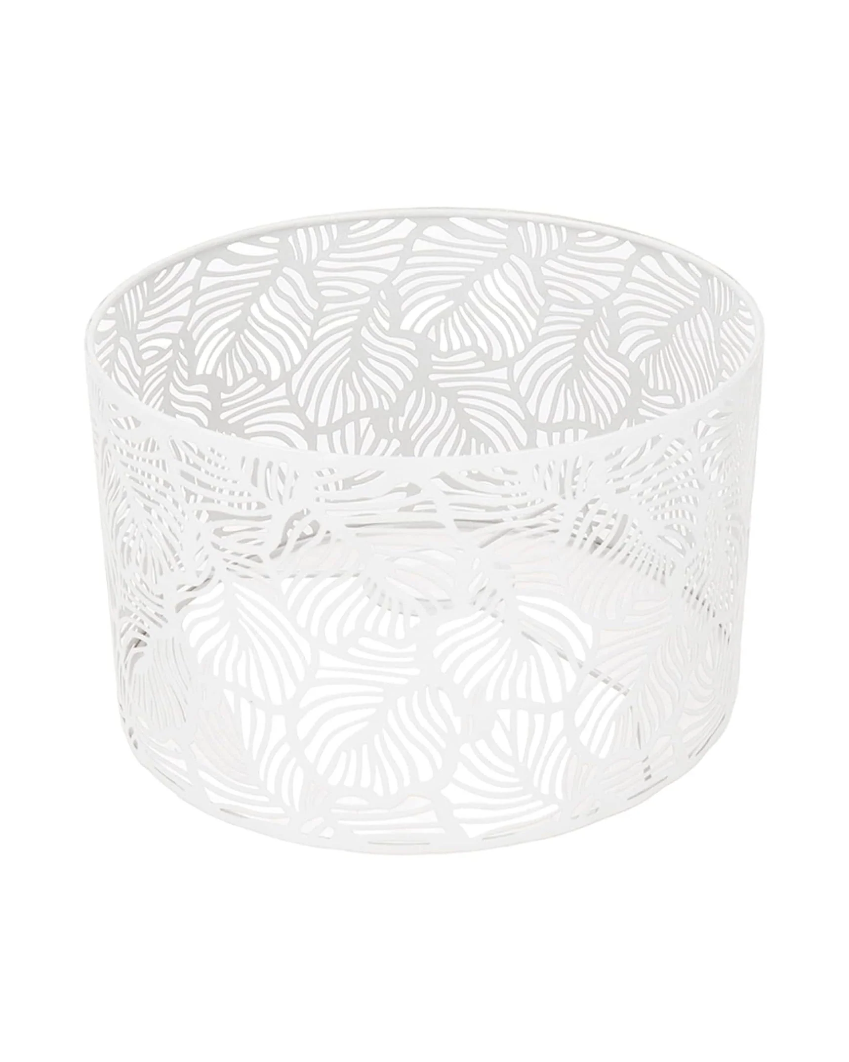 Decorative Lampshade Hollow Carved Metal White