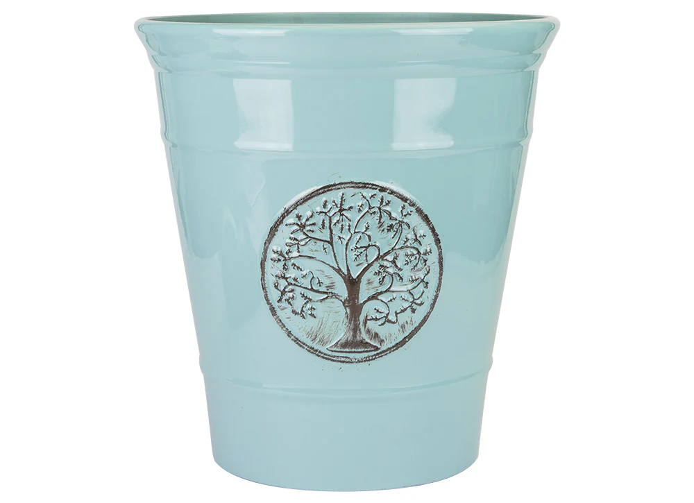 Deluxe Plastic Planter Powder Blue 30cm