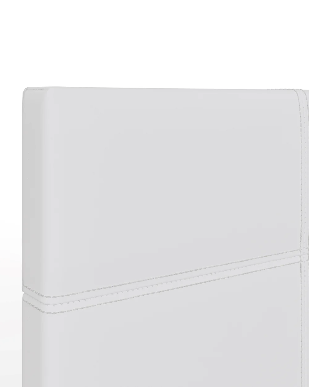 End Lift Ottoman Single Bed White Faux Leather 90cm - Image 8