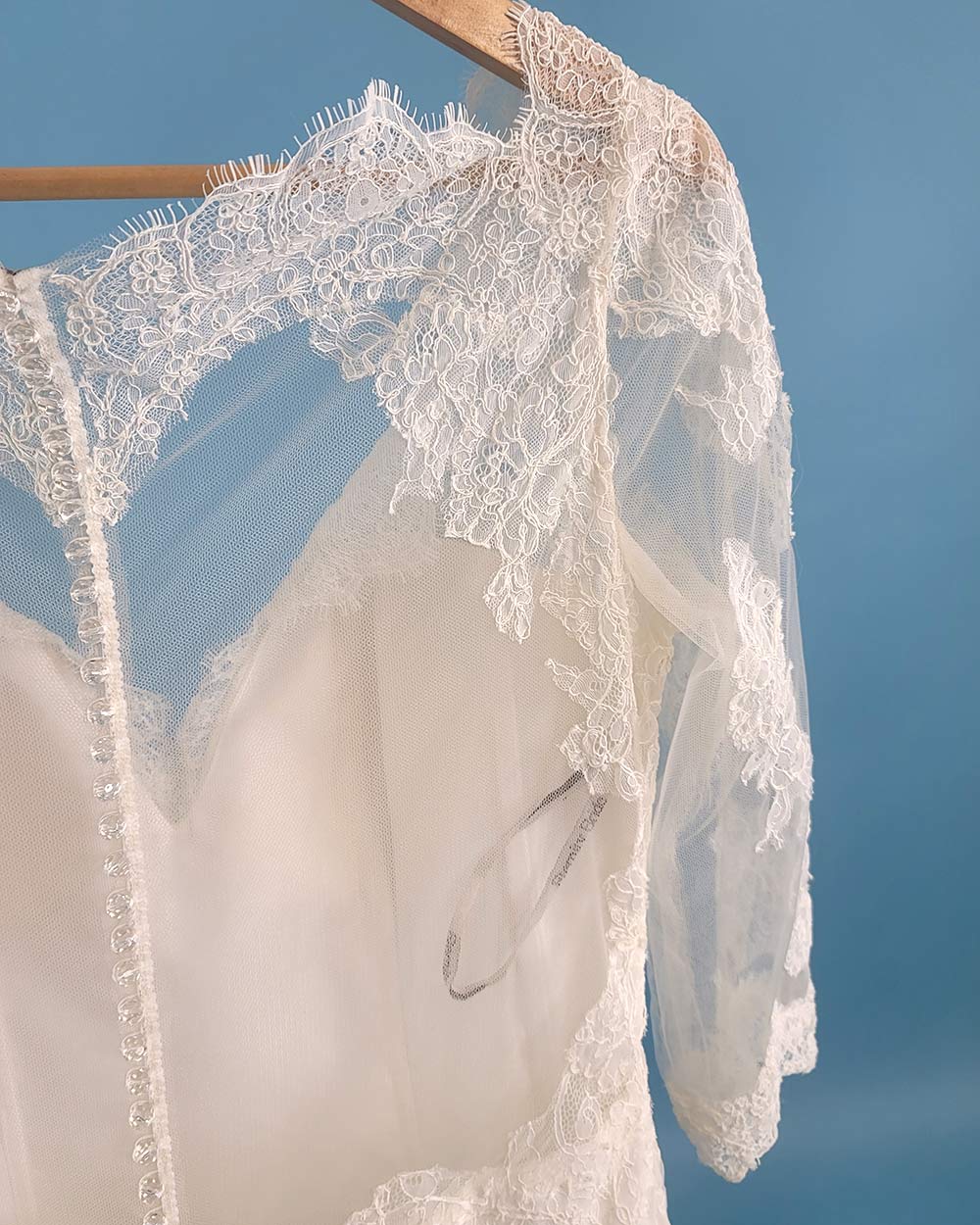 Eternity Bride Ivory Illusion Wedding Dress Size 12-14 - Image 10