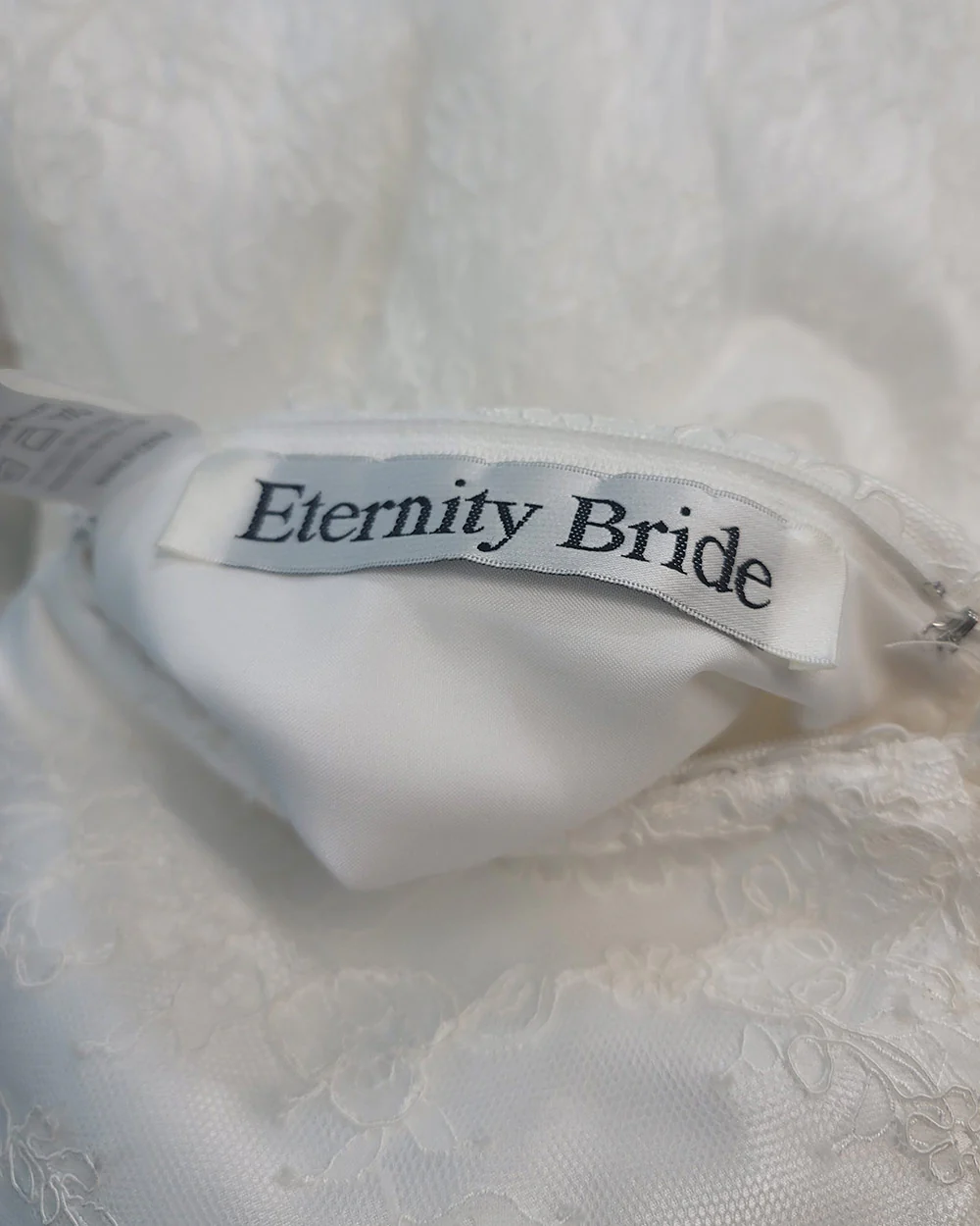 Eternity Bride Ivory Illusion Wedding Dress Size 12-14 - Image 13