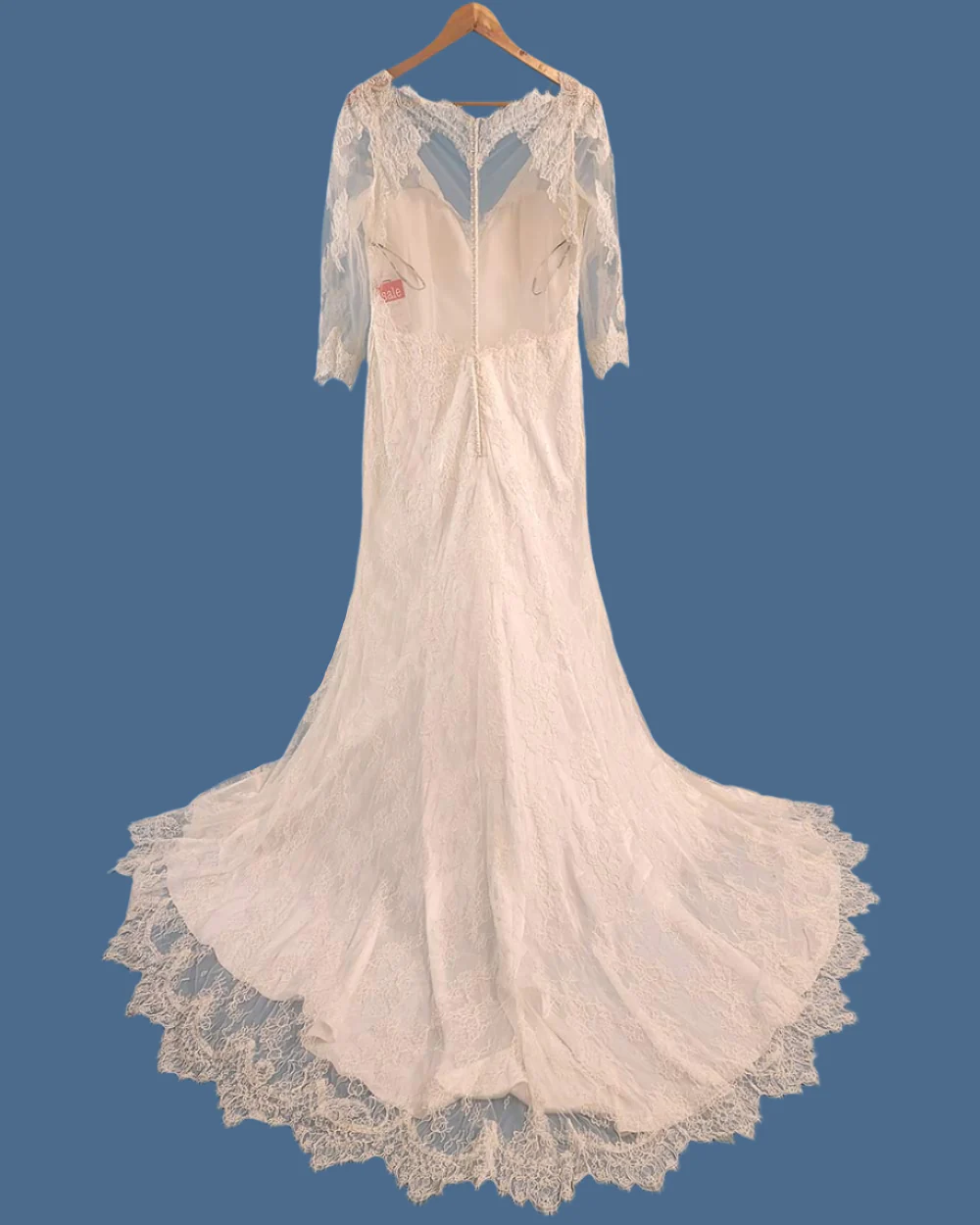 Eternity Bride Ivory Illusion Wedding Dress Size 12-14 - Image 6