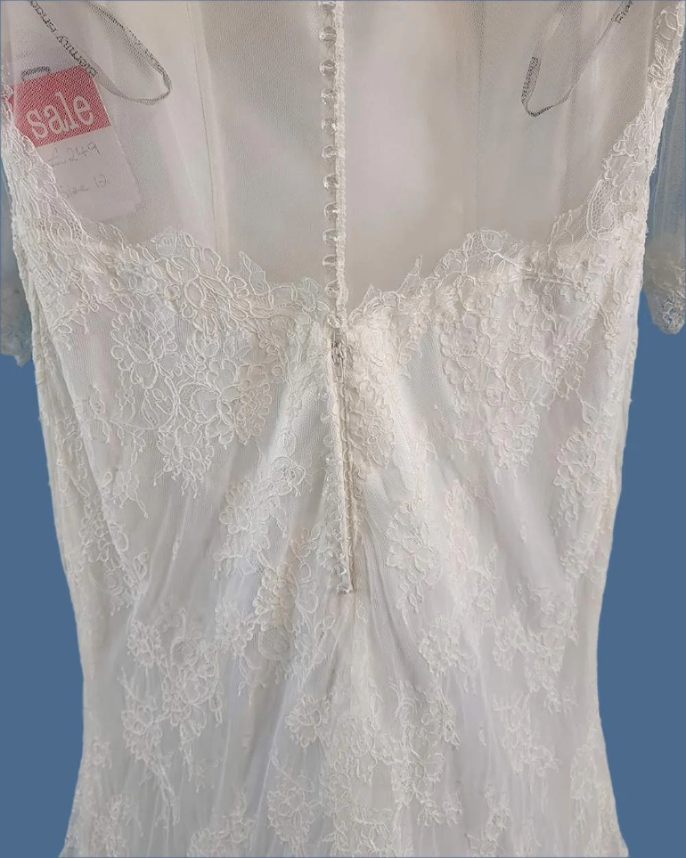 Eternity Bride Ivory Illusion Wedding Dress Size 12-14 - Image 8