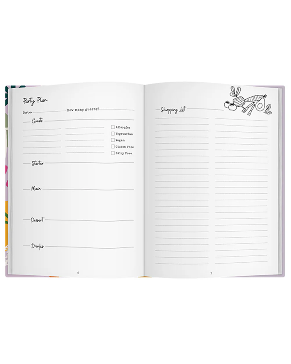 Food for Friends Journal Party Planner - Image 3