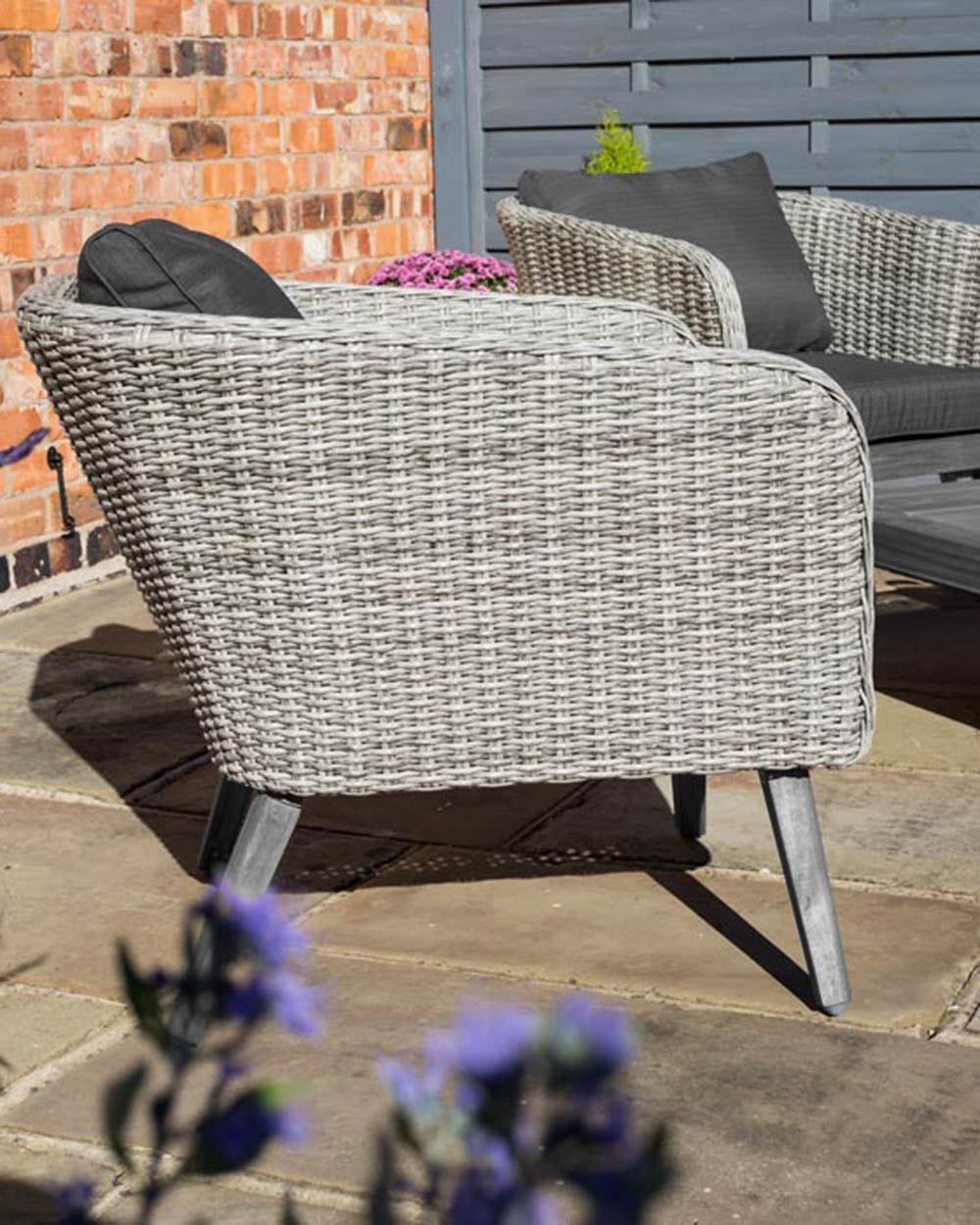 Garden Furniture Set 4 PC Rattan Rowlinson Saigon - Image 3