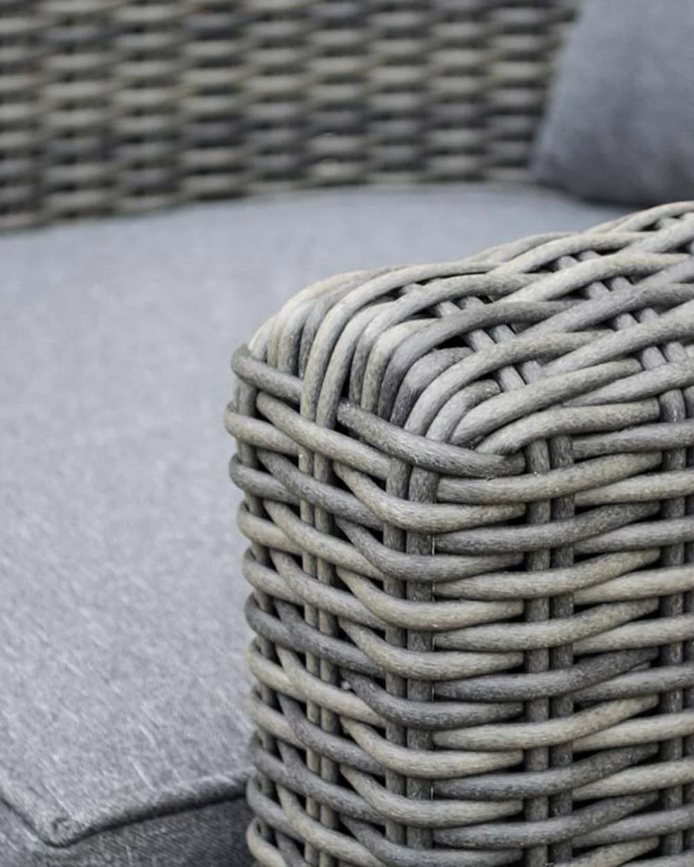 Garden Rattan Furniture Sofa Set Bunbury Grey Rowlinson - Image 5