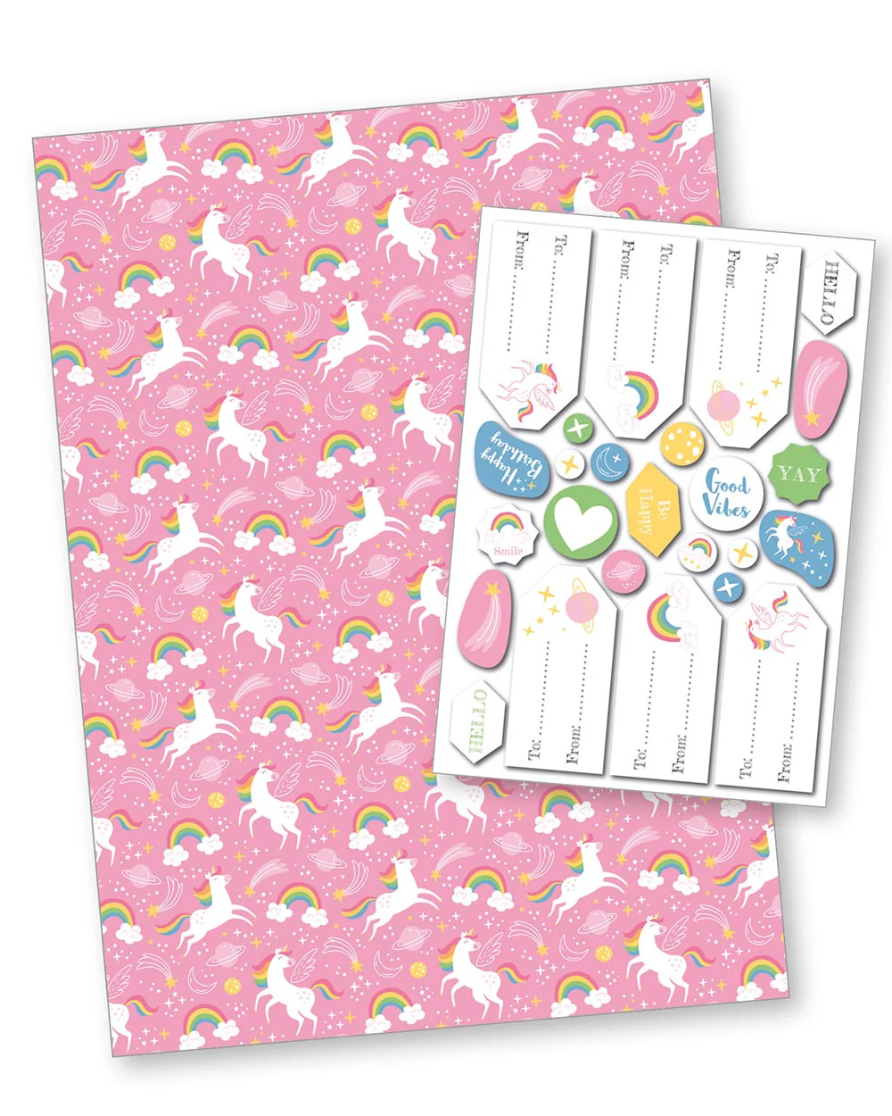 Gift Wrapping Paper Unicorn Print - Image 3