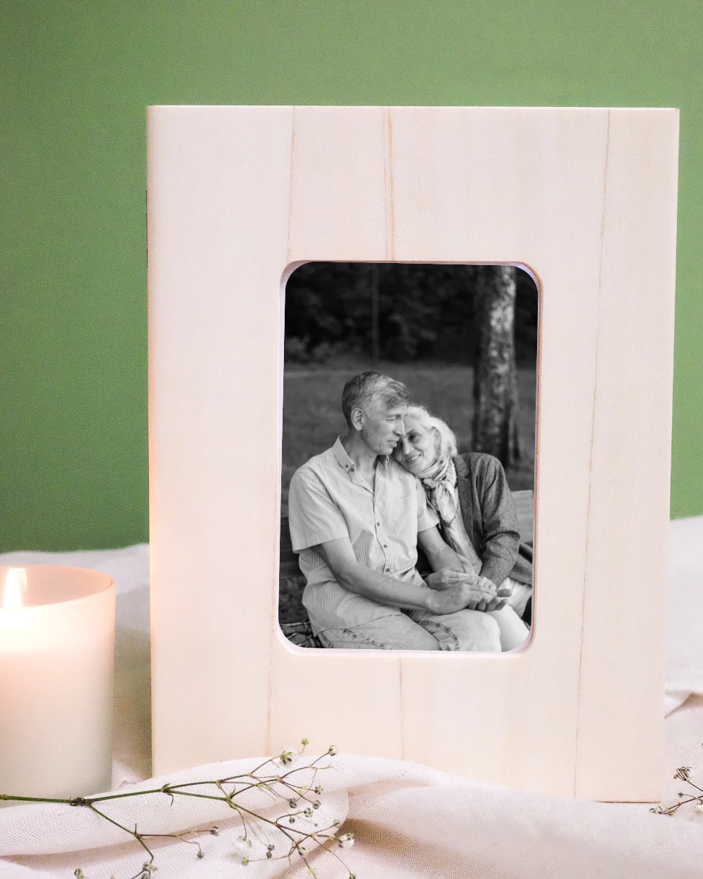 Hand Crafted Natural Wood Photo Memory Box - Image 2