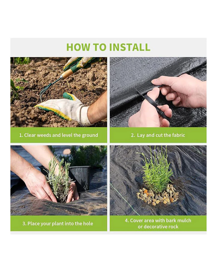 Heavy Duty Weed Control Membrane 2x10m Black - Image 6