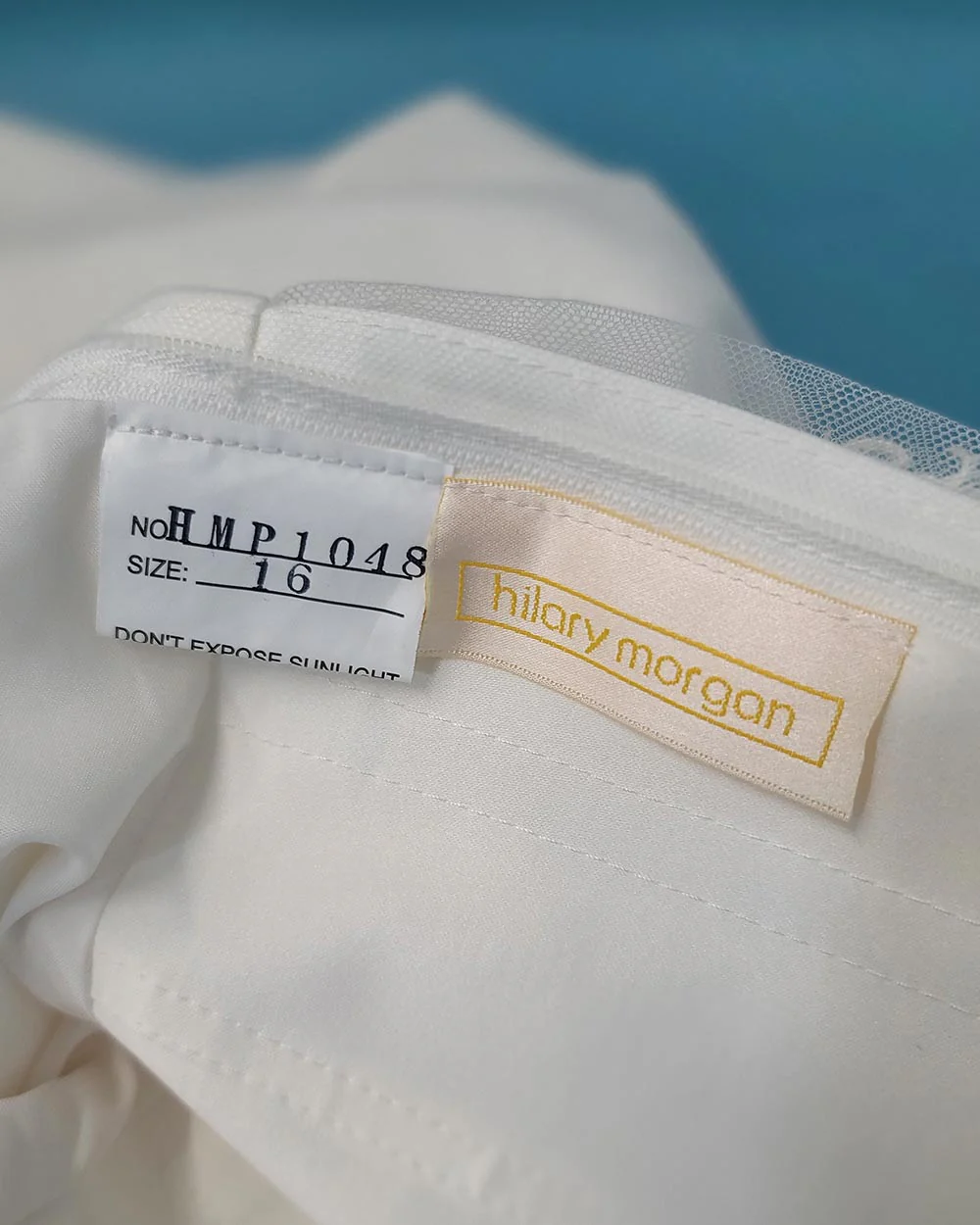 Hilary Morgan White A Line Wedding Dress Size 14-16 - Image 12