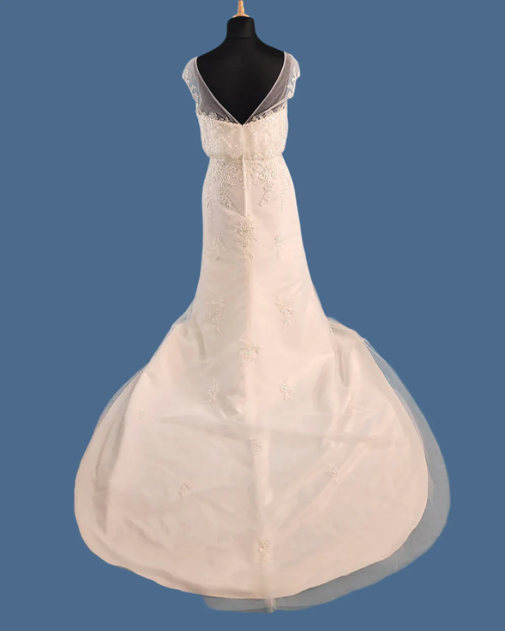 Hilary Morgan White A Line Wedding Dress Size 14-16 - Image 7
