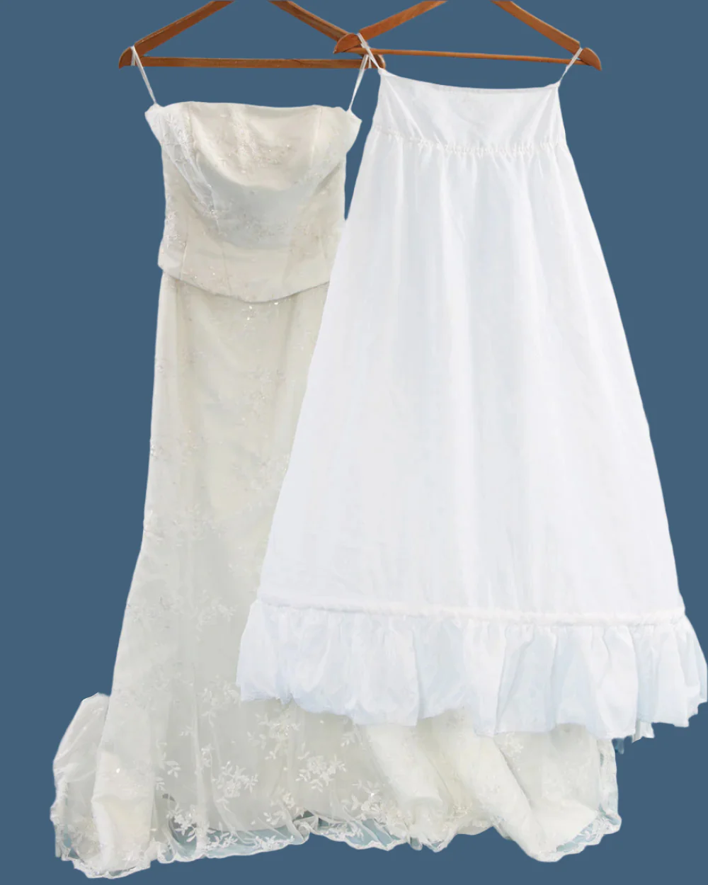Ivory Strapless Fishtail Wedding Dress - Image 4