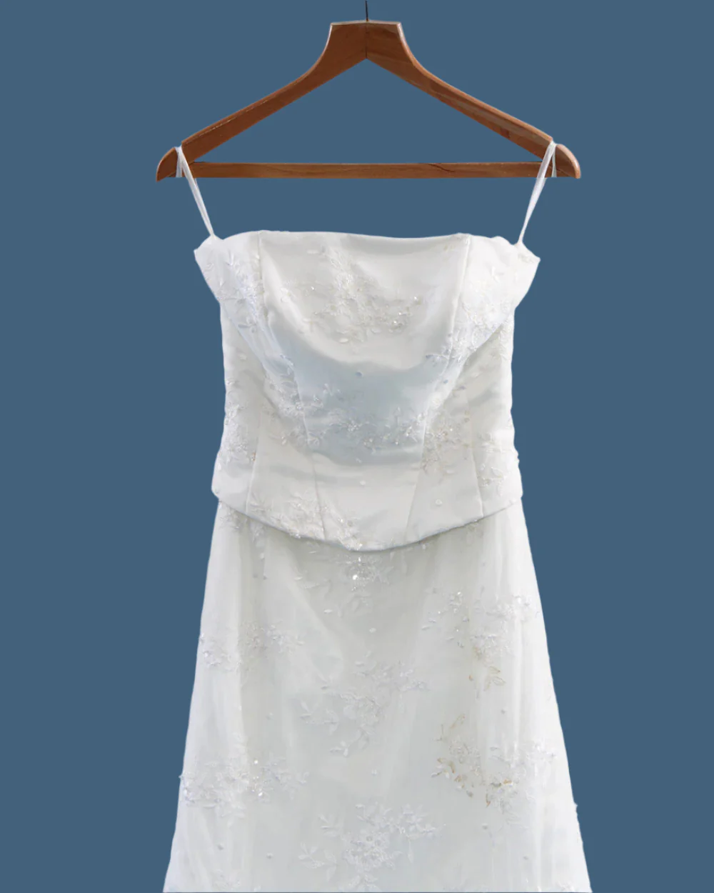 Ivory Strapless Fishtail Wedding Dress - Image 5