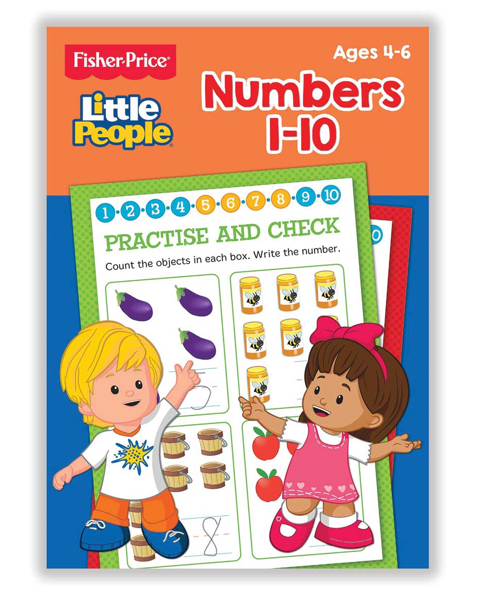 Kids Activity Book Fisher Price Numbers 1-10
