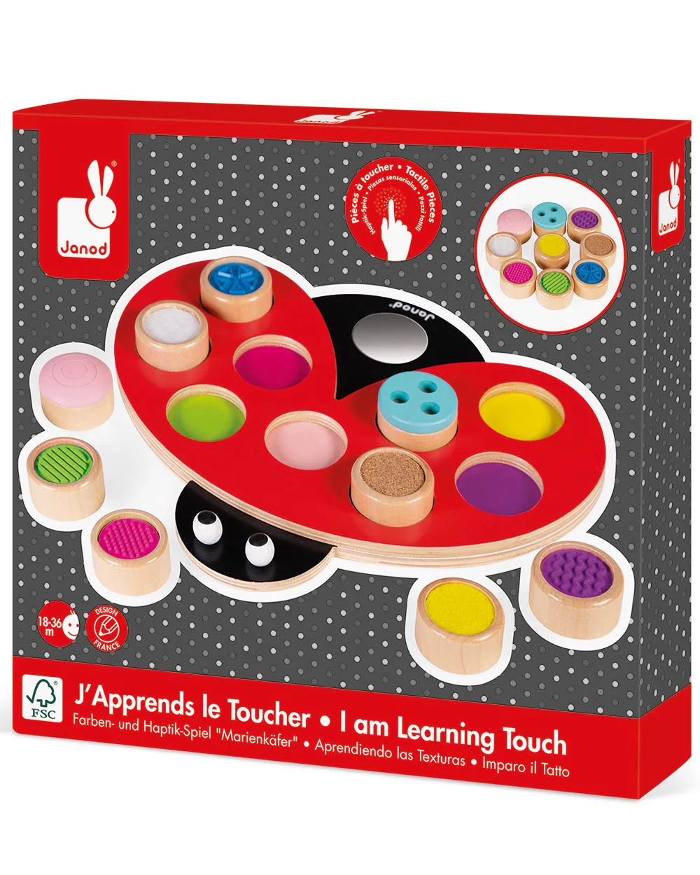 Kids Activity Toy Ladybird Touch Textures - Image 3