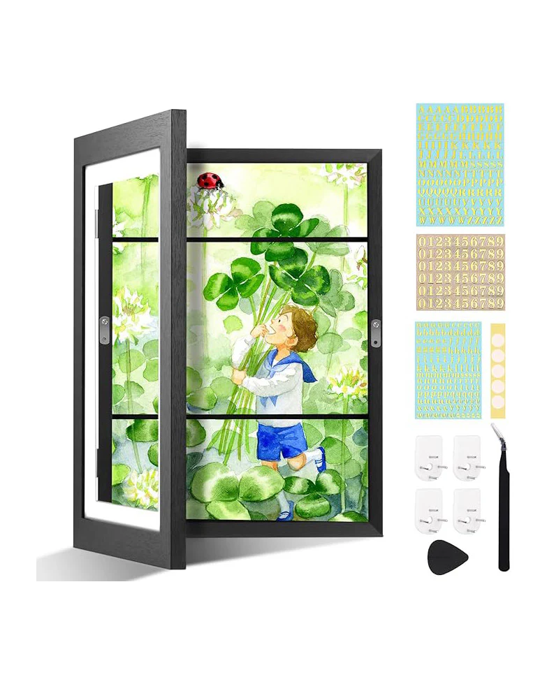 Kids Artwork Display Frame, 34 x 46cm Black