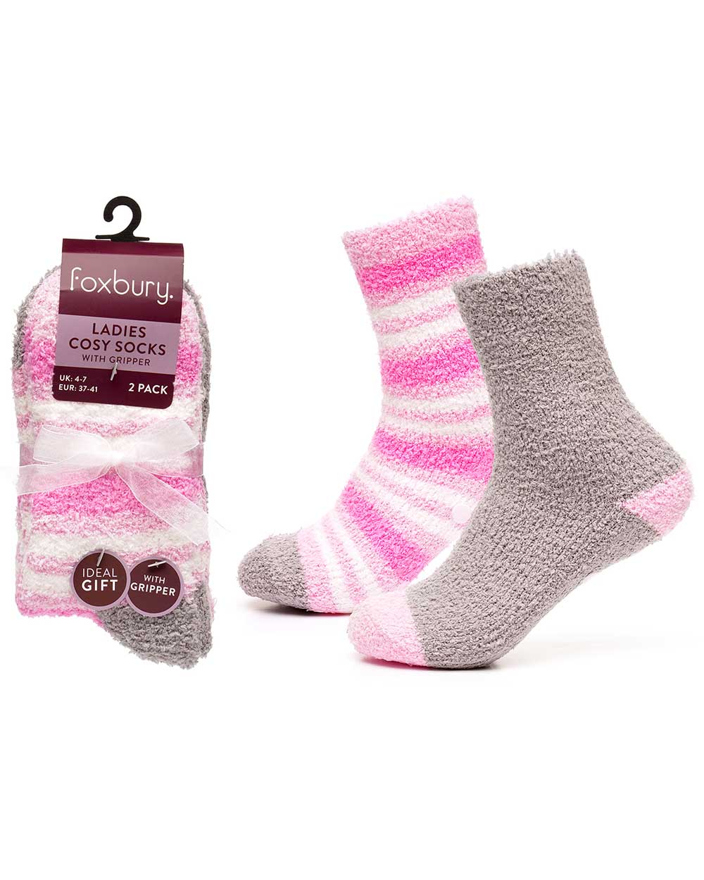 Ladies Fluffy Slipper Socks UK 4-8 - Image 5