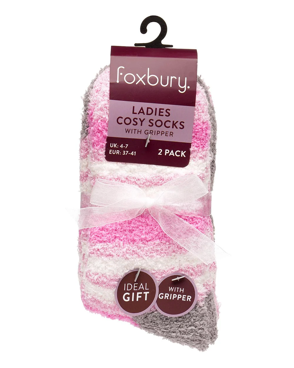 Ladies Fluffy Slipper Socks UK 4-8 - Image 6