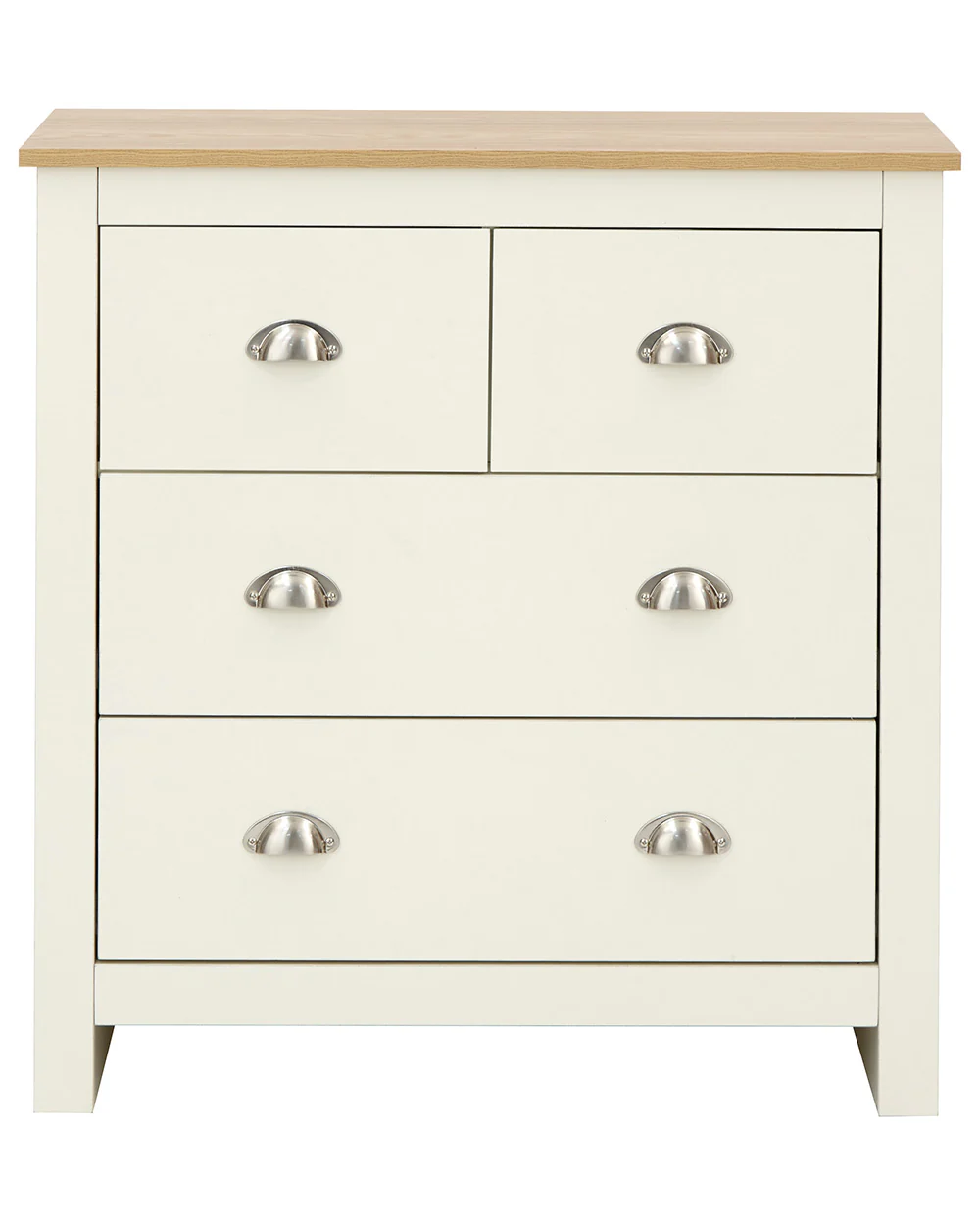 Lancaster 2 + 2 Drawer Chest Of Drawers Cream - Image 9
